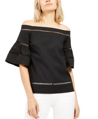 michael kors eyelet top