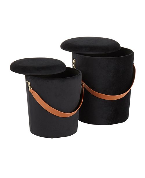 Lumisource Nesting Storage Ottoman Set Reviews Furniture Macy S