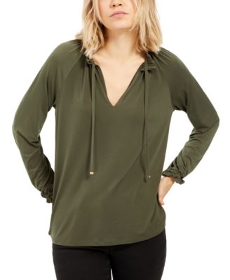 macys michael kors petite tops