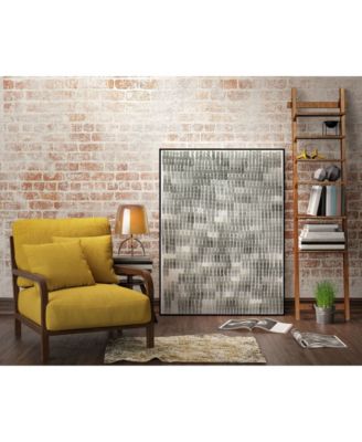 Giant Art 32" x 24" Woven Reeds III Art Block Framed Canvas