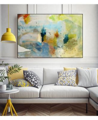 40" x 30" Deviation II Art Block Framed Canvas