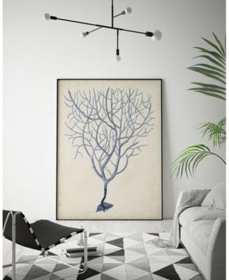 Giant Art 32" x 24" Coral III Art Block Framed Canvas