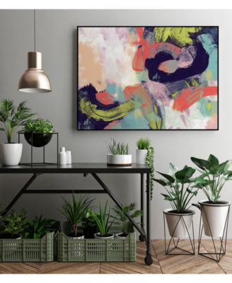 40" x 30" Vibrant Spring II Art Block Framed Canvas