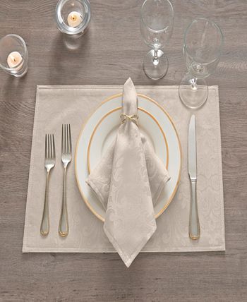 Elrene - Caiden  Damask Placemat, set of 4