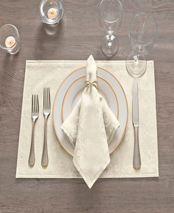Elrene - Caiden  Damask Placemat, set of 4