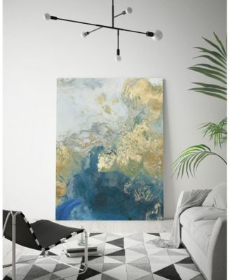 36" x 24" Ocean Splash II Museum Mounted Canvas Print