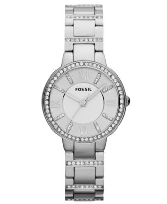 fossil steel watch