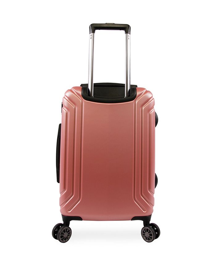 Brookstone Brett 21" Hardside CarryOn Luggage with Charging Port Macy's