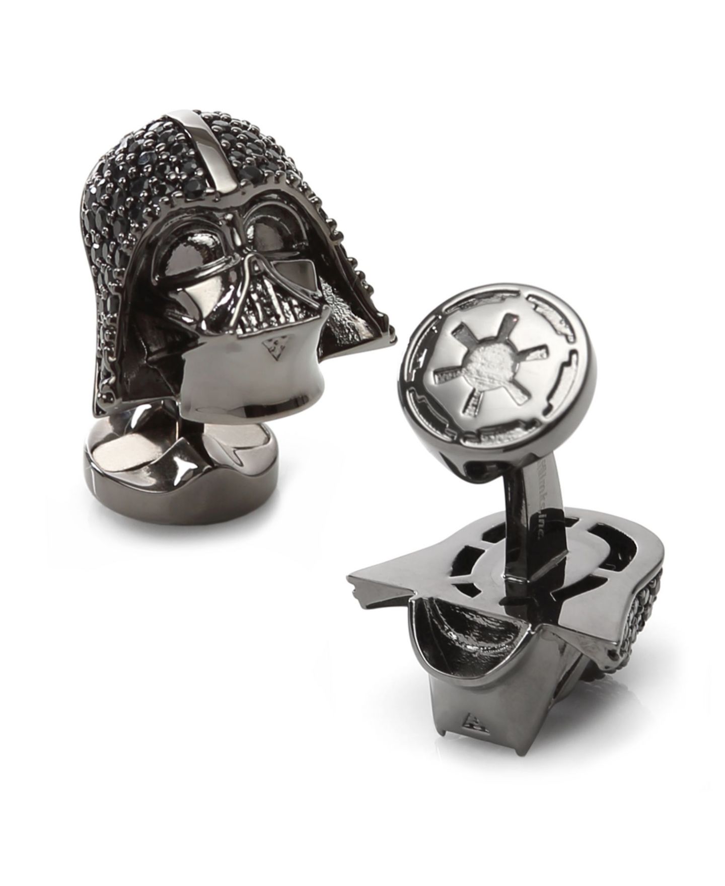 Мужские запонки Star Wars Darth Vader Crystal Helmet Cufflinks — фото 1
