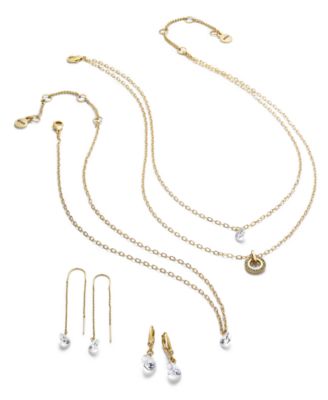 Gold Tone Crystal Jewelry Separates