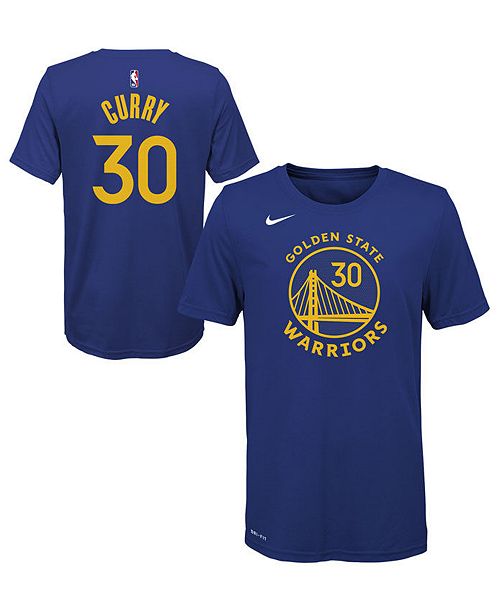 Nike Big Boys Stephen Curry Golden State Warriors Icon Name And