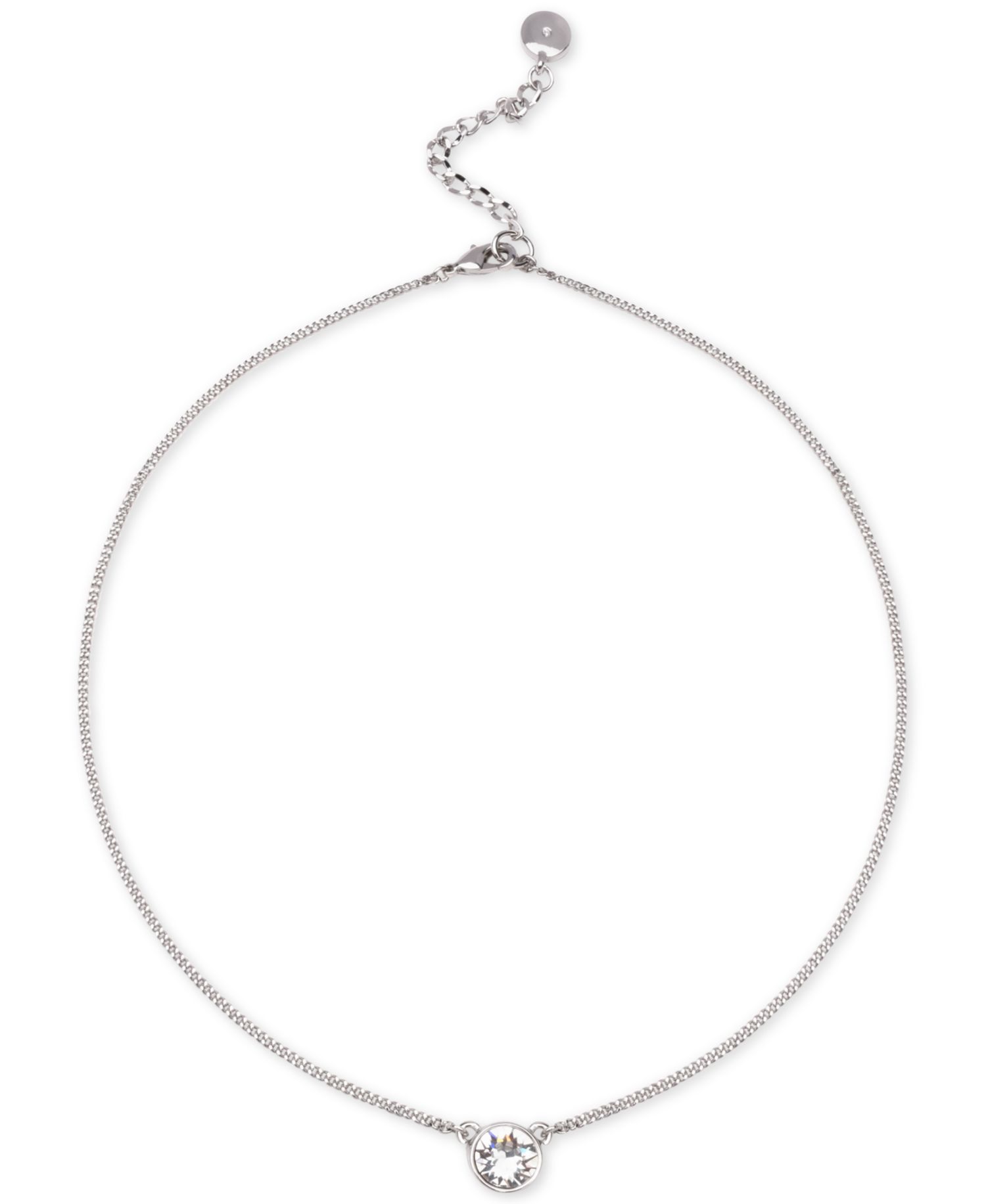 Crystal Pendant Necklace, 16" + 2" Extender