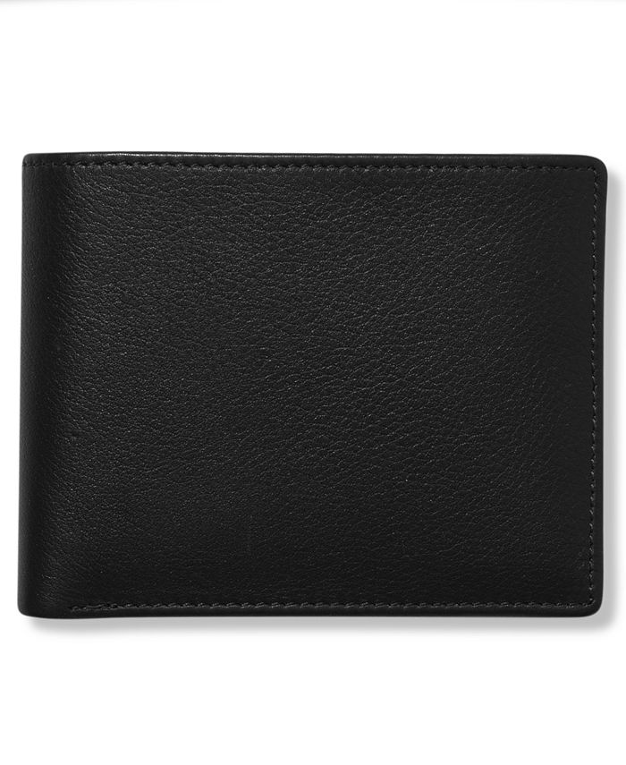 Black And Brown Bi Fold Double Shade Men Leather Wallet, Card Slots: 6