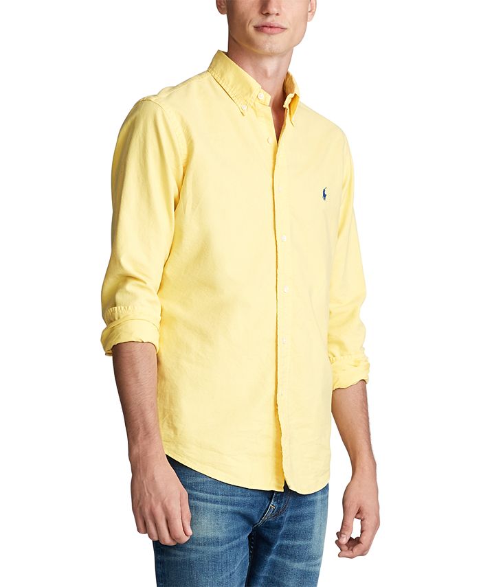 Polo Ralph Lauren Men's Classic Fit Garment-Dyed Oxford Shirt - Macy's