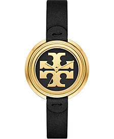 Women's The Miller Black Leather Strap Watch 36mm