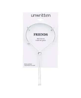 "Fearless" Silver Plated Adjustable Bolo Bracelet