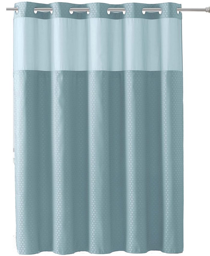 Hookless Basketweave Shower Curtain with Peva Liner Macy's