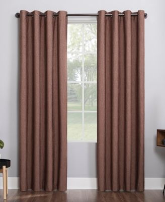 Noir Dimensional Thermal Extreme 100% Blackout Grommet Curtain Panel