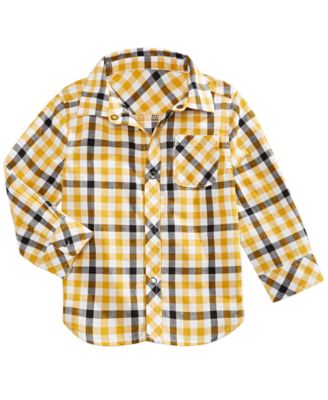 First Impressions - Baby Boys Plaid Shirt