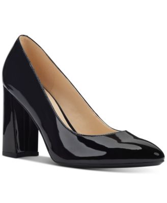 nine west block heel pump