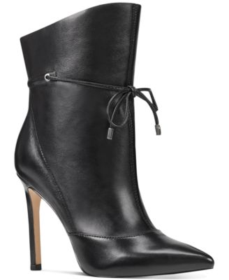leather dress booties