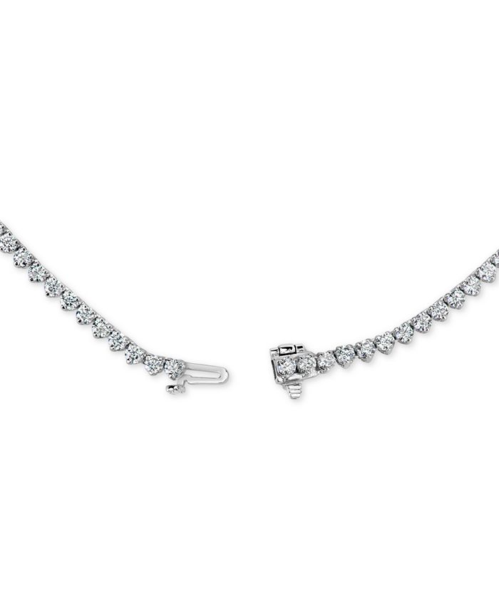Macy's - Certified Diamond All-Around 17" Tennis Necklace (6 ct. t.w.) in 14k White Gold