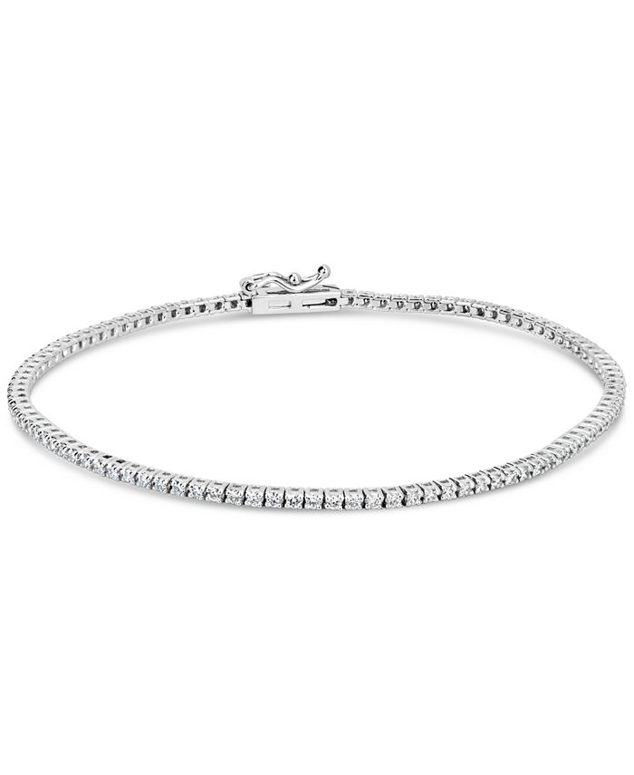 Macy's - IGI Certified Diamond Tennis Bracelet (1 ct. t.w.) in 14k WhiteGold