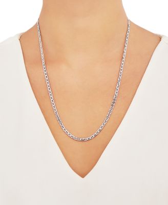 Mariner Link 22" Chain Necklace (3-1/2mm) in 18k Gold-Plated Sterling or Sterling SilverSilver