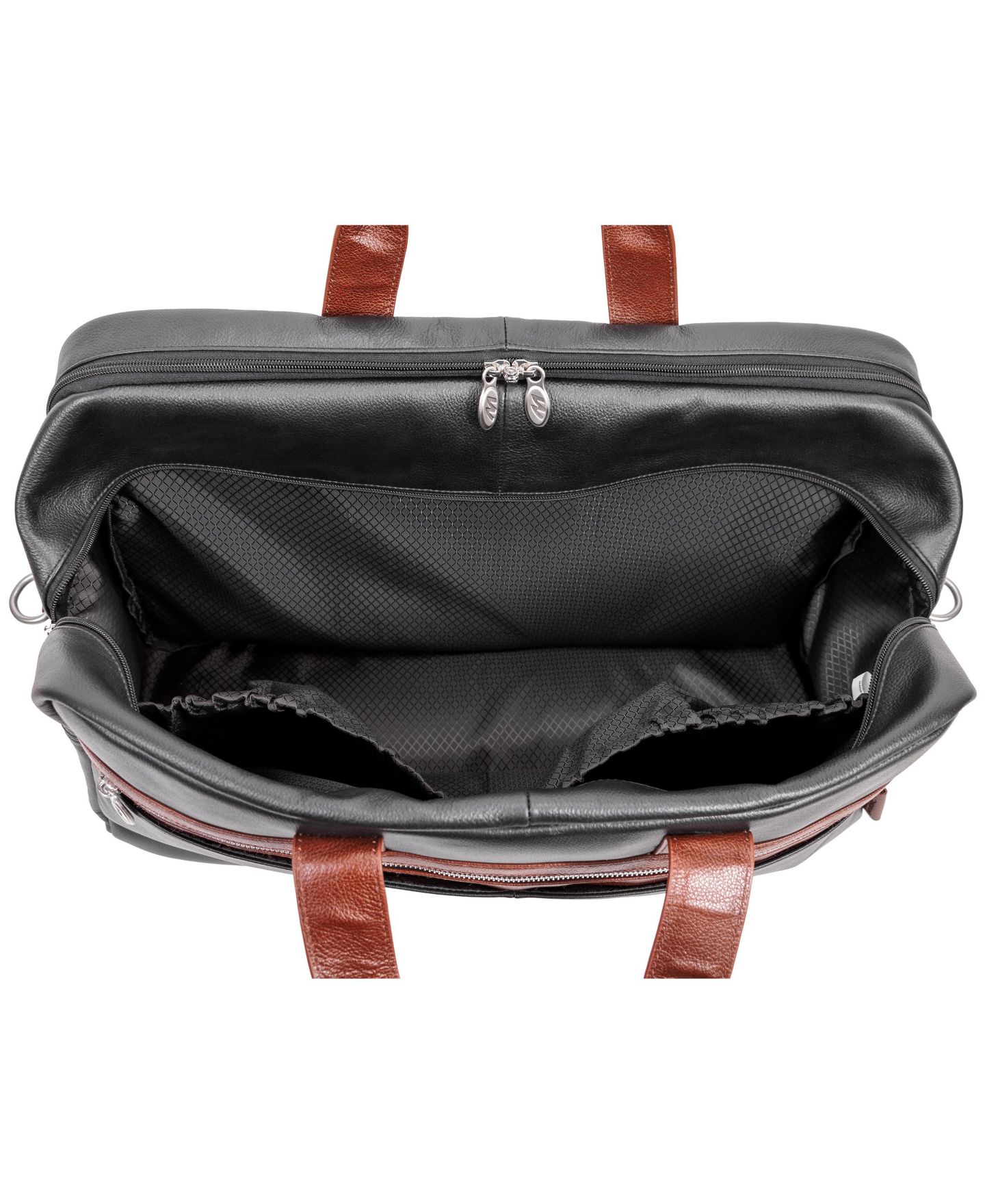 Сумка McKlein Wellington 21" Dual-Compartment Laptop Tablet Duffel, цвет: Чёрный — фото 5