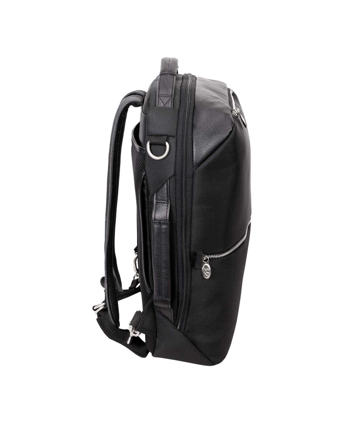 Рюкзак McKlein East Side 17" Nylon 2-In-1 Laptop Tablet Convertible Travel Cross-Body, цвет: Чёрный — фото 10