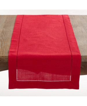 Saro Lifestyle Classic Hemstitch Border Table Runner 16