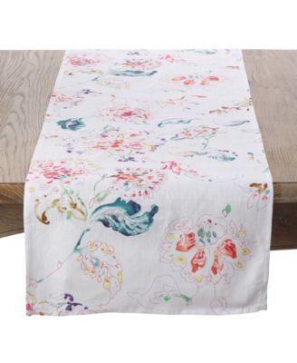 Primavera Collection Printed Floral Design Table Runner