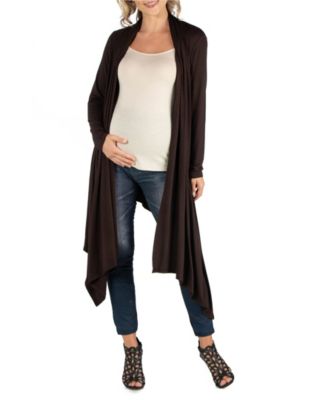 long brown cardigan