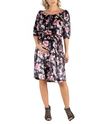 macy's black off the shoulder dress