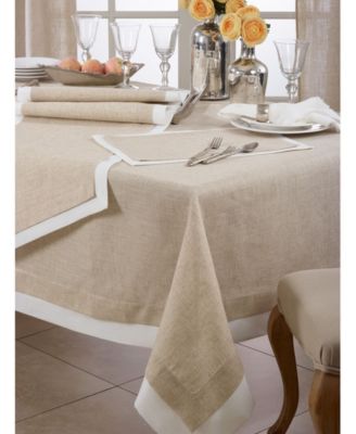Double Layer Table Runner with Thick Border Design