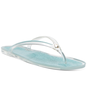 Kate Spade Jasmine Flip-flop Sandals In Clear Mint