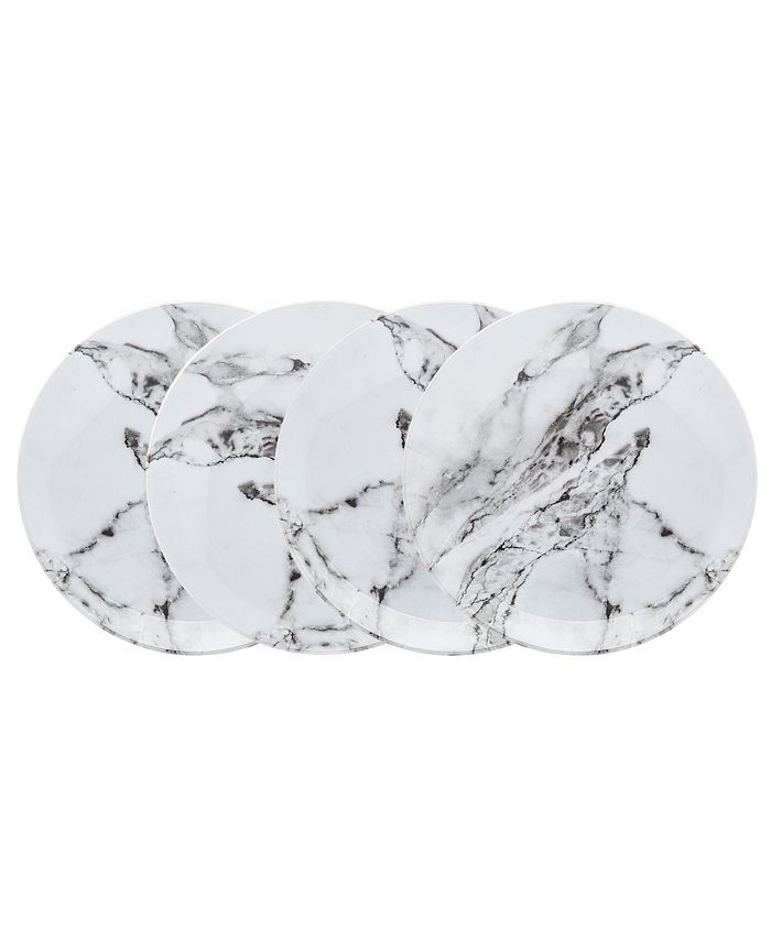 Godinger Carerra Marble Melamine Dinner Plates Set of 4 Macy's