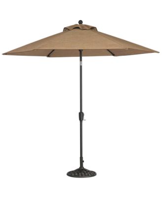 Beachmont II Outdoor 9' Auto-Tilt Patio Umbrella with Base, Created for Macy's