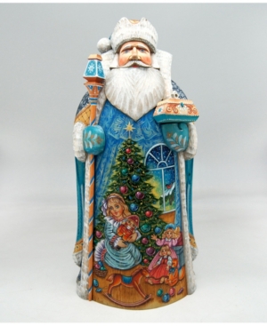 G.debrekht Woodcarved And Hand Painted Nutcracker Clara Santa Claus Figurine In Multi