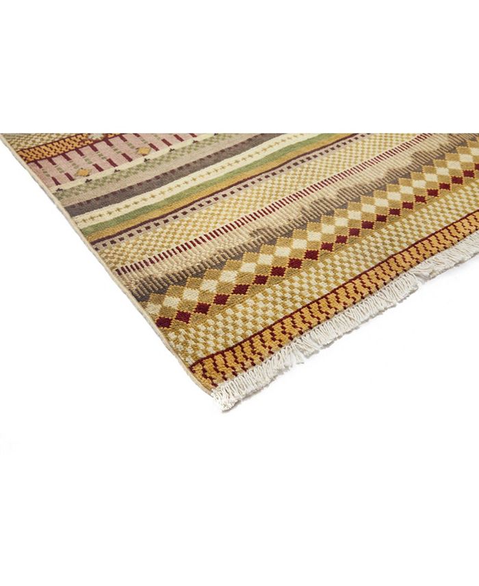 ADORN HAND WOVEN RUGS CLOSEOUT! One of a Kind OOAK3323 Caramel 8' x 10
