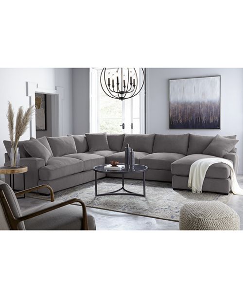 Furniture Rhyder Fabric Sectional Collection Created For Macy S