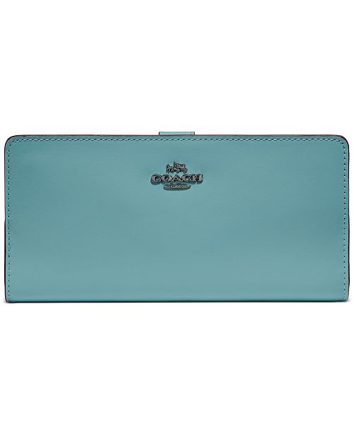 COACH Skinny Wallet in Refined Leather & Reviews Handbags