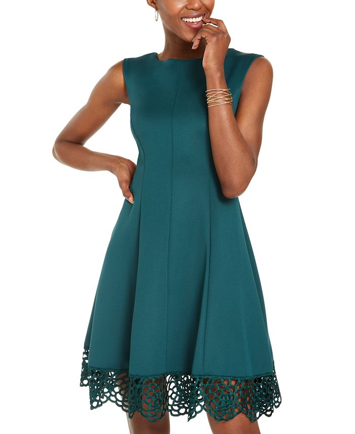 Donna Ricco Scuba Fit & Flare Dress Macy's