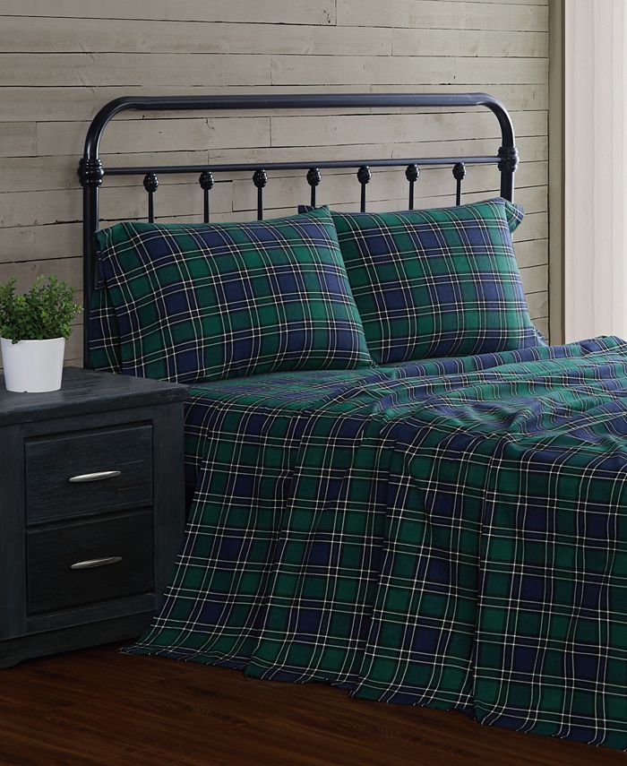 London Fog 4Piece Flannel King Sheet Set Macy's