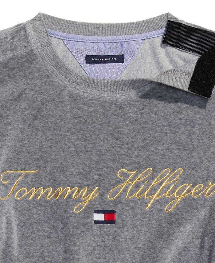 Tommy Hilfiger Women's Sweatshirt With VELCRO®-Closure Shoulders - Macy's