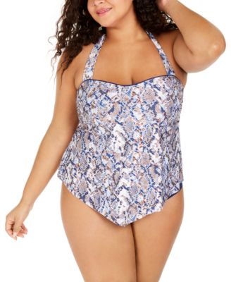 plus size flowy swim tops