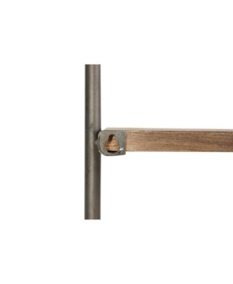 Wall Clock with Shelves and Hooks