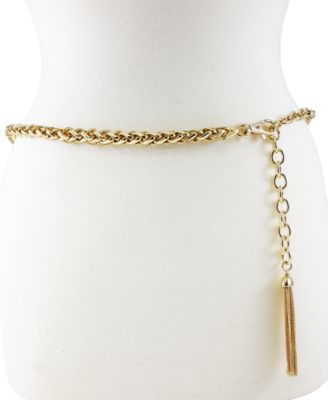 Fashion Focus - Accessories Tubular Twist Chain With Tassel Ornament