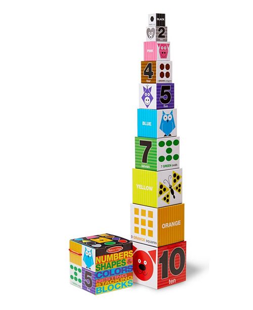 Melissa And Doug Nesting Blocks Numbers Shapes Colors