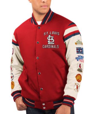 G-III Sports Men's St. Louis Cardinals Commemorative Goal Varsity Jacket -  Macy's